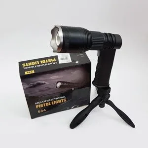 Lampe Torche pistolet 100 m + PowerBank 4000mAh