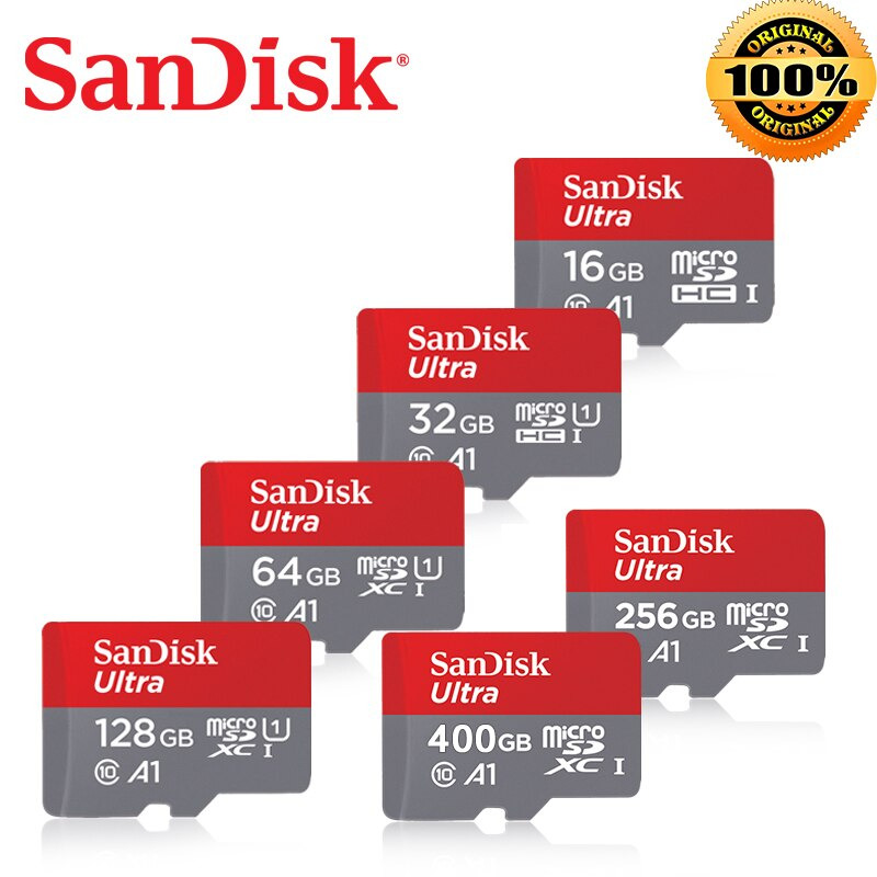 SanDisk-Carte Micro SD Ultra, 128 Go, 32 Go, 64 Go, 256 Go, 400 Go