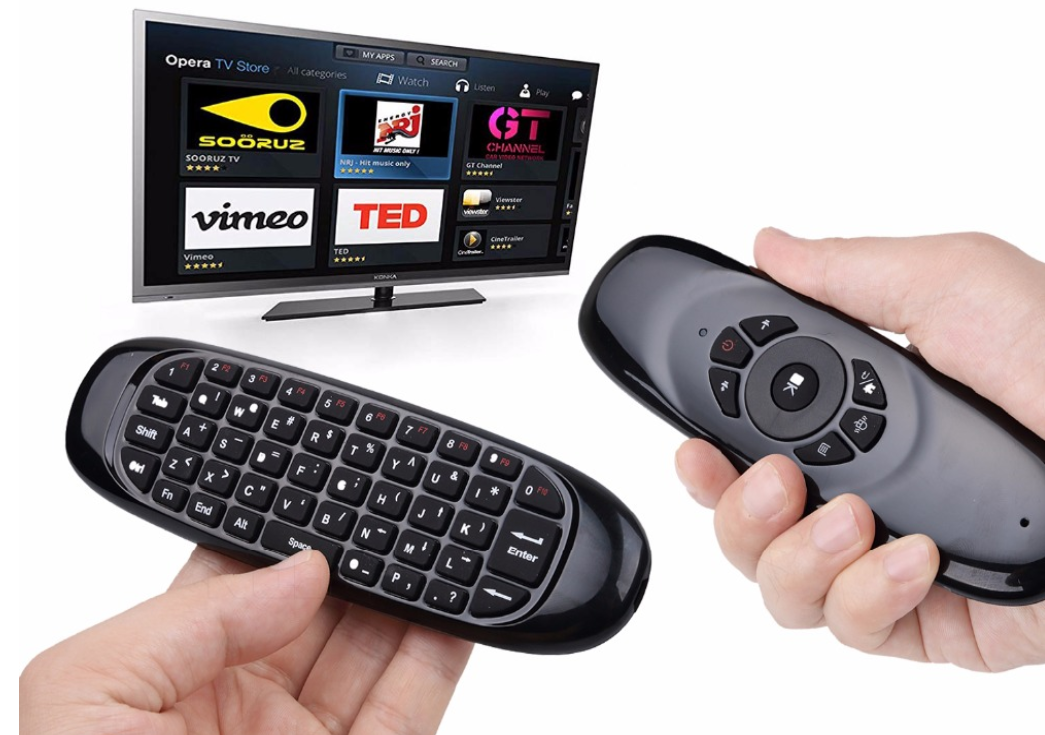 Clavier et Souris Telecommande pour Android TV, Smart TV, PC
