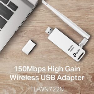 TP-LINK Adaptateur sans fil USB sans fil N à gain élevé Wifi TL-WN722N
