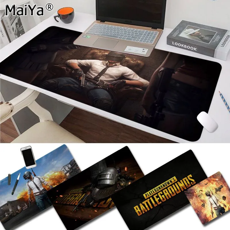 mousepad PUBG en caoutchouc tapis de souris de jeu tapis de bureau vitesse/contrôle Version grand tapis Gamer