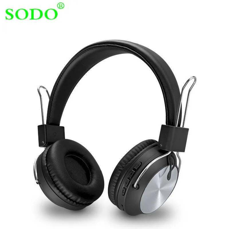 SODO SD-1001 casque Bluetooth casque supra-auriculaire filaire sans fil pliable Bluetooth 5.0 casque stéréo avec micro prise en charge carte SD