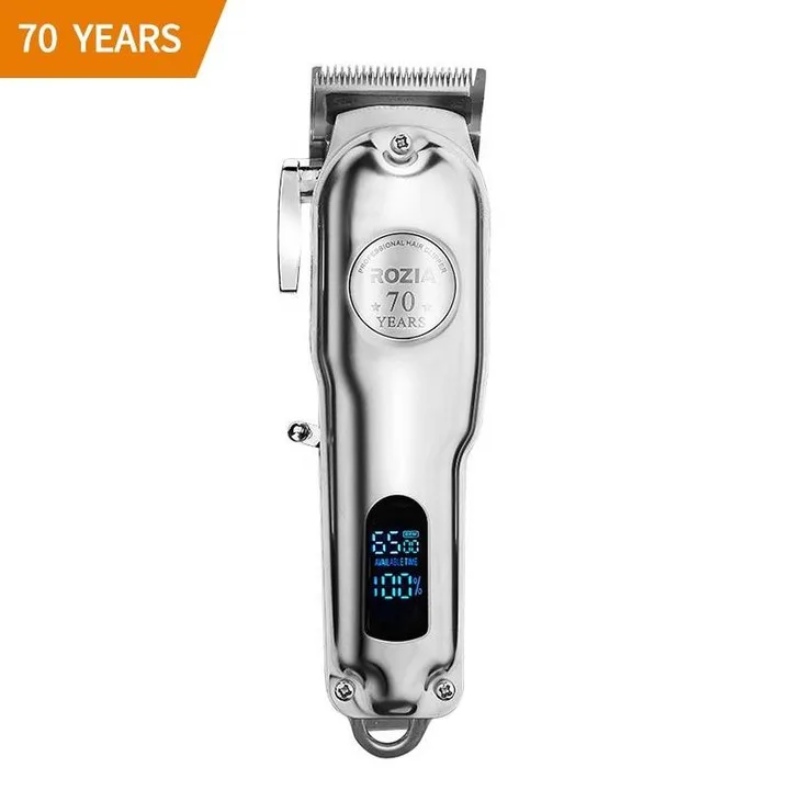 Rozia HQ 2208 Tondeuse à cheveux électrique rechargeable professionnelle, numérique et réglable, LCD, 70 ans, Rechargeable, 2020, Model USA