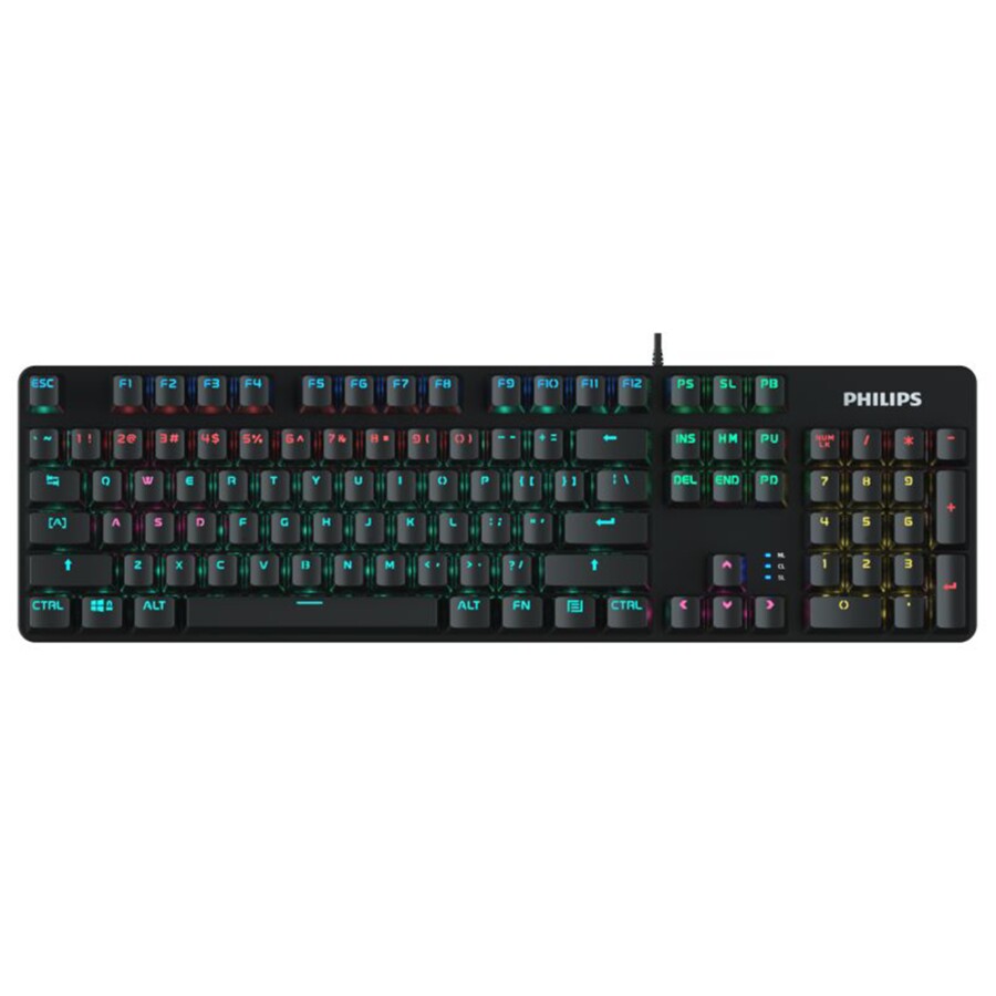 Clavier gamer mécanique  gaming filaire RGB Philips