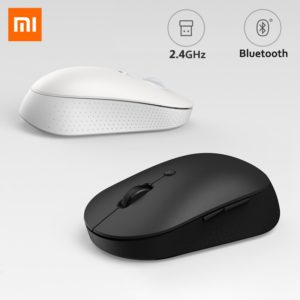 Xiaomi – Mini-souris sans fil Bluetooth Mi, édition silencieuse, ergonomique, portable, USB, 2.4 ghz, double Mode, boutons latéraux, pour ordinateur portable