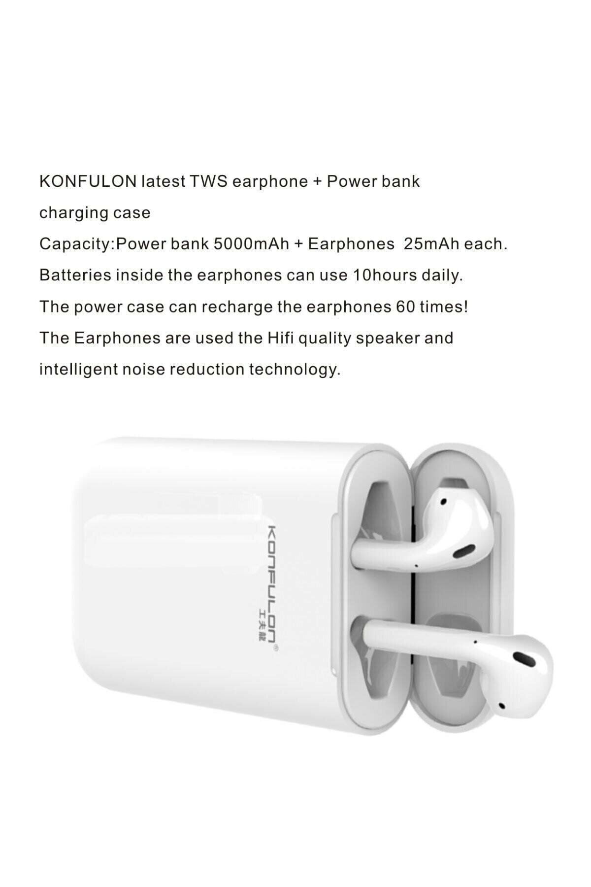 Écouteurs Bluetooth 5.0 Konfulon BTS-10 avec Powerbank 5000mAh 🔋 Jusqu’à 40 heurs d’écoute 🎧