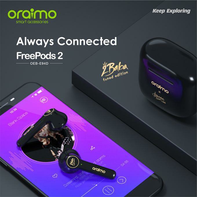 Oraimo FreePods 2 -Version 2 Baba Écouteurs stéréo sans fil