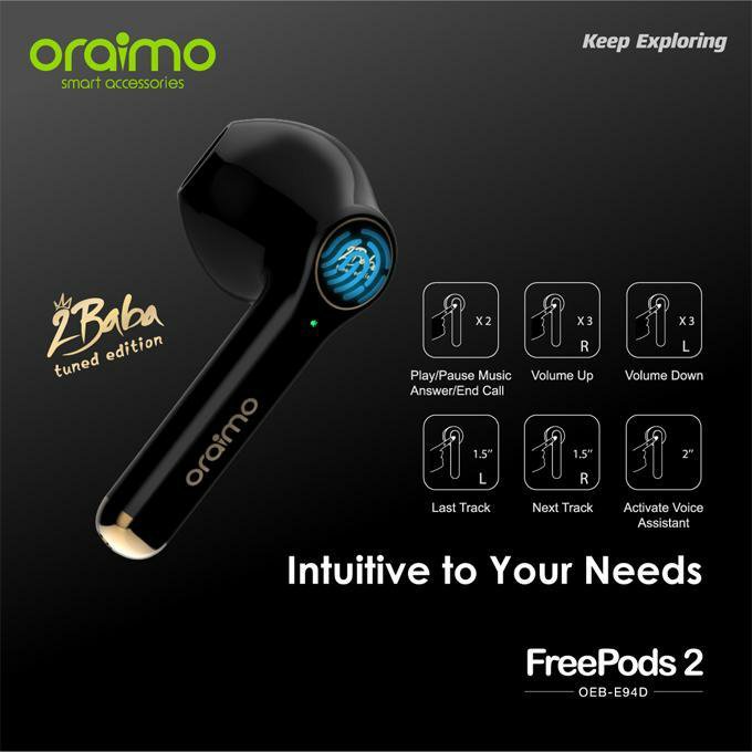 Oraimo FreePods 2 -Version 2 Baba Écouteurs stéréo sans fil