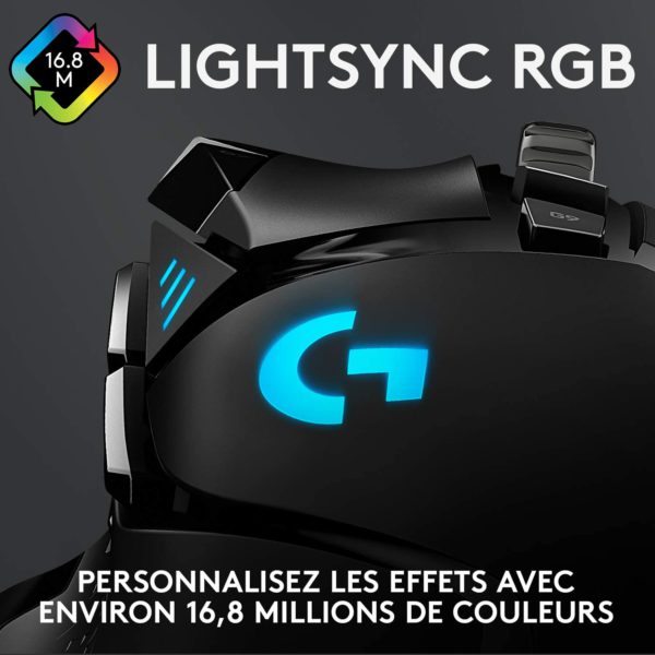 Logitech G502 Hero souris gamer programmable RGB à switch mécanique