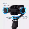 Xiaomi Funsnap Capture à 3 Axes, support Gimbal Stabilizer Wireless Bluetooth pour Smartphone Video Record