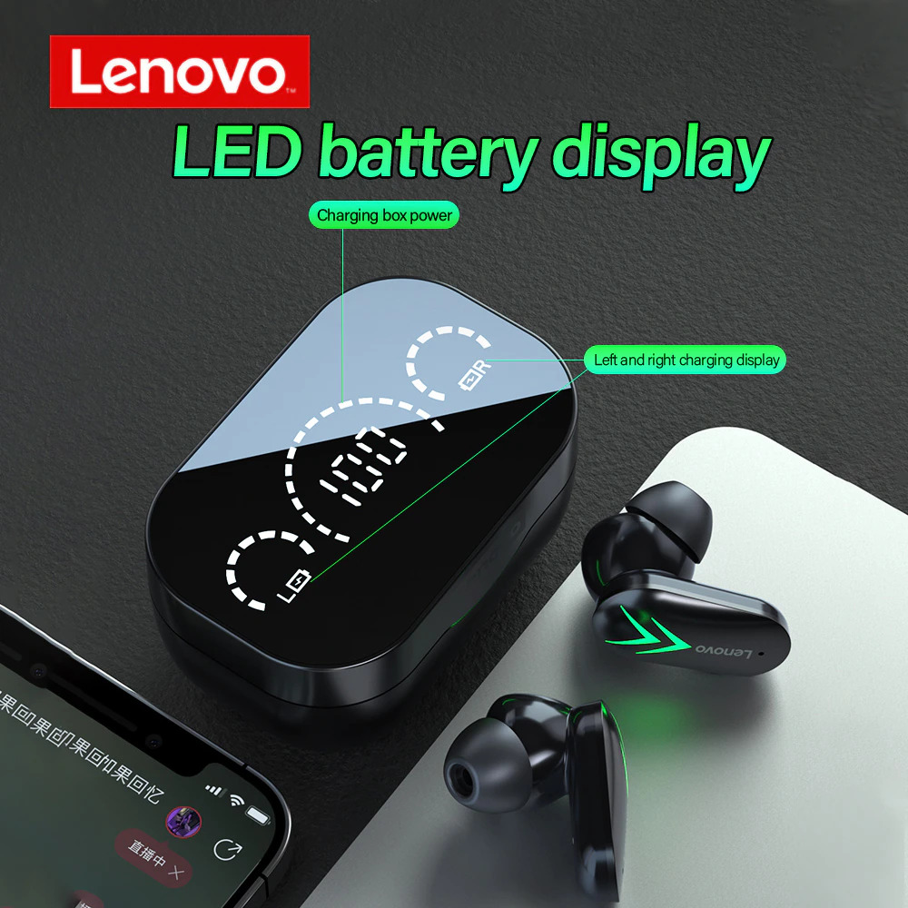 Lenovo – écouteurs sans fil XT82 TWS Bluetooth 5.1, double stéréo, réduction du bruit, commande tactile, basse, longue veille, 300mAH, nouveau, Original
