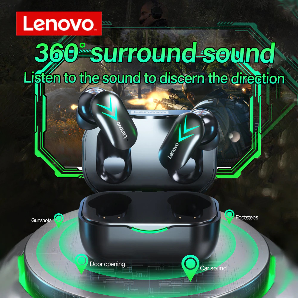 Lenovo – écouteurs sans fil XT82 TWS Bluetooth 5.1, double stéréo, réduction du bruit, commande tactile, basse, longue veille, 300mAH, nouveau, Original