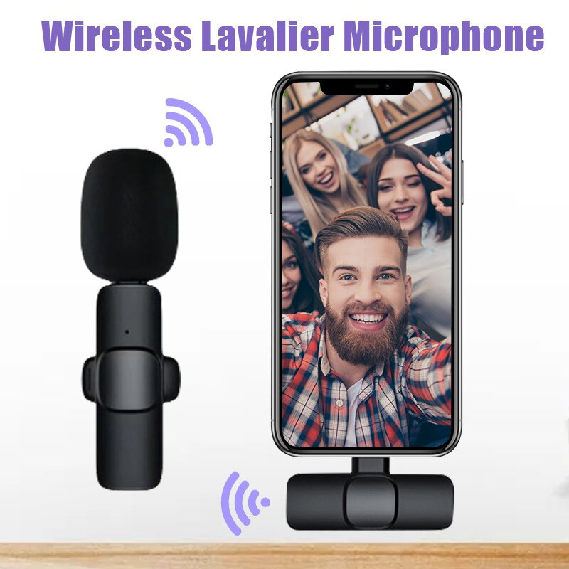 Microphone Bluetooth sans fil 2 en 1 à cravate | pour iphone