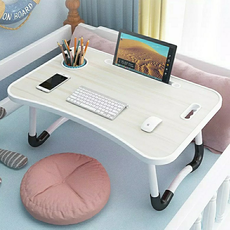 Table de chevet - Bureau pour ordinateur portable pour lit ou