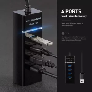 Double USB 4 Ports 3.0 – 4 port Usb Data Hub Usb 3.0