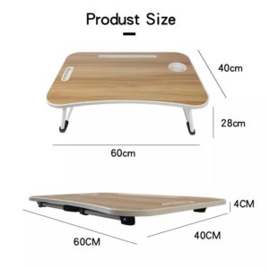 Table pliable en bois pour PC portable ou etudes, table portable pour voiture, pour lit ou salon