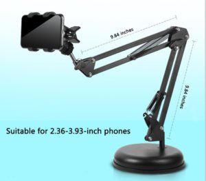 Support de microphone ou smartphone pour l’enregistrement en studio
 Bras Réglable Mobile pour Tablette Table support Flexible métallique