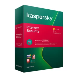 Kaspersky internet Security 1 An 1 PC clé de licence  Antivirus et protection de la vie privée avancés pour PC, Mac et mobile