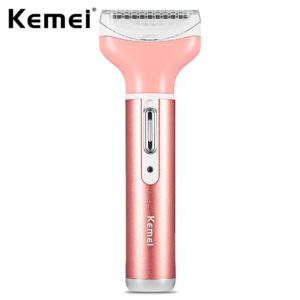 Kemei KM-6637 Rasoir Électrique 4 en 1 Rechargeable Tondeuse À Cheveux pour Femmes Épilation Machine Épilateur Tondeuse Rasoir