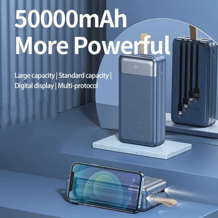 Power bank 50000 mAh Azami Powerbank pour iphone, Samsung, Xiaomi, Oppo, Huawei