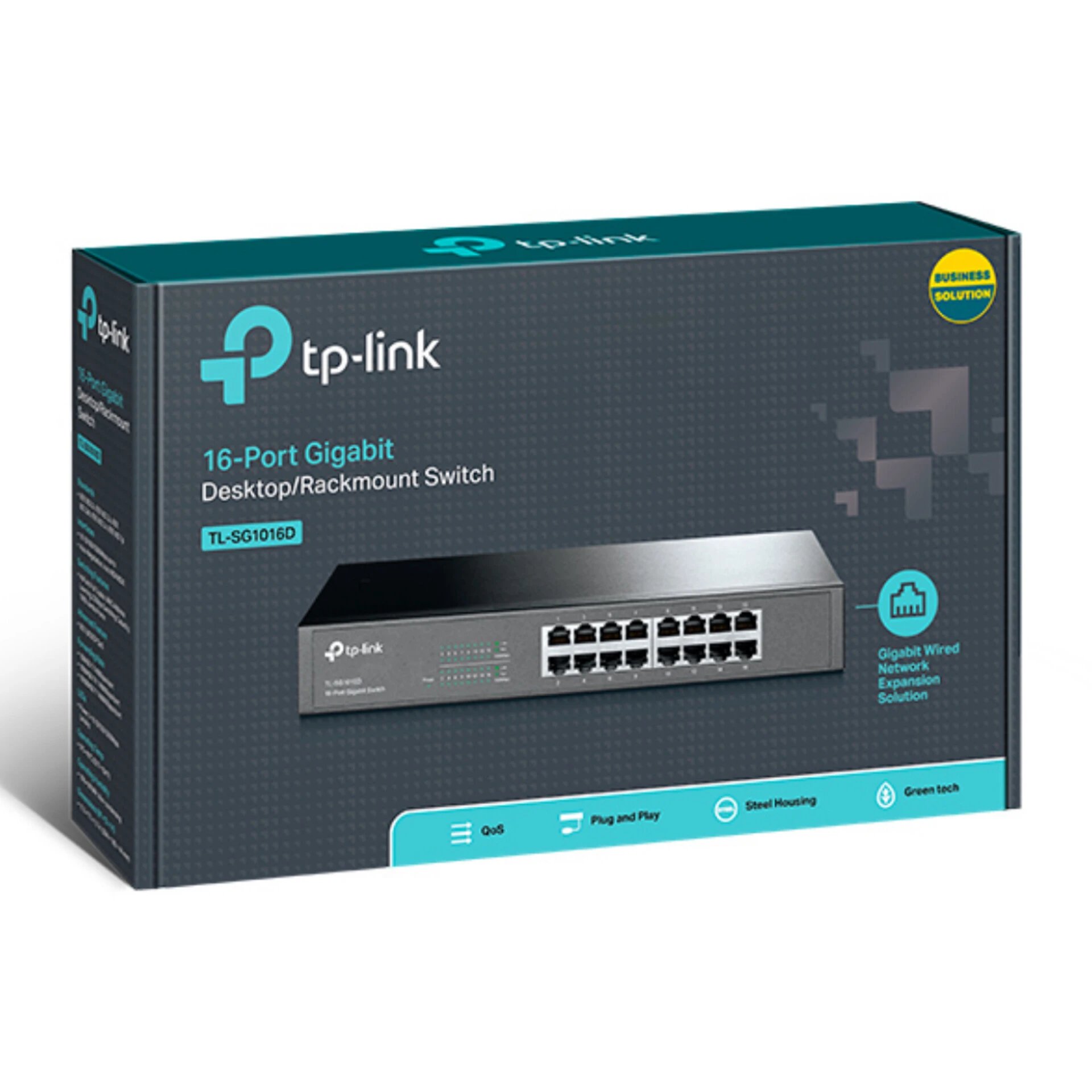 Switch TP-LINK à 16 ports Gigabit rackable de bureau TL-SG1016D