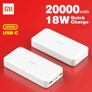 Power bank Xiaomi Redmi 20000 mAh 18W fast charging – Noir