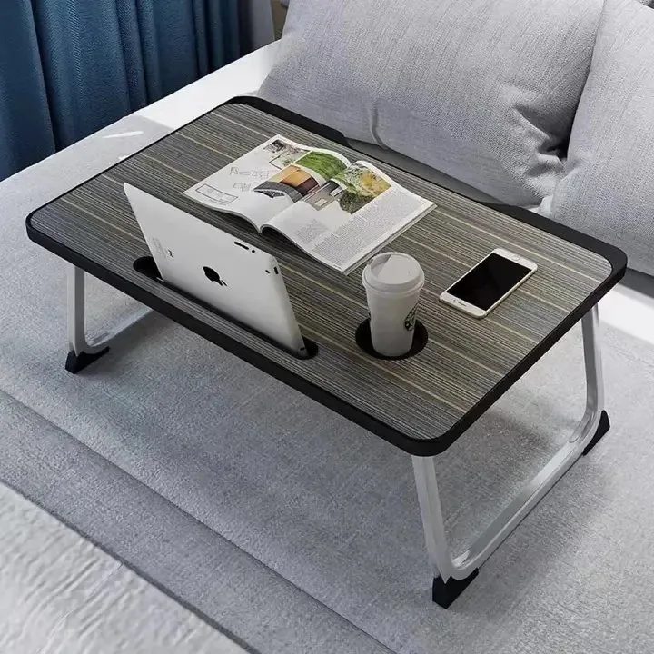 Table pour PC portable, table pliable en bois pour lit, salon et voiture – Image 6