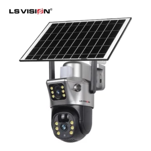 Caméra Solaire 4G WiFi Extérieure à rotation PTZ 360° Originale LS Vision