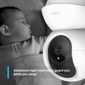 Caméra Surveillance WiFi TP-Link Tapo C200 - 1080P Panoramique 360° PTZ Maroc - Vision Nocturne Détection Mouvement – Image 4