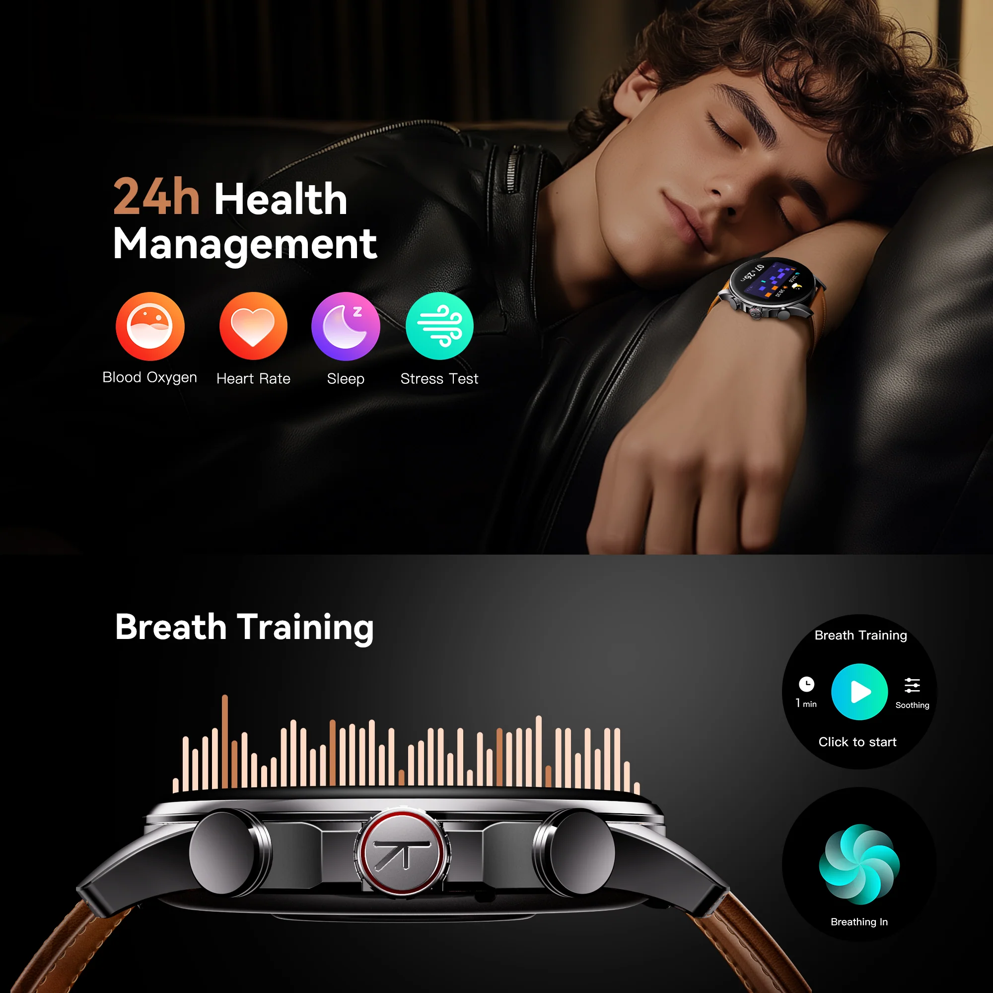 Smartwatch Kieslect Balancer au Maroc - Montre Connectée Homme avec Appel - Suivi Santé 24/7 – Image 6