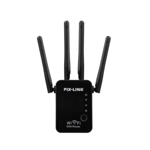 Routeur WiFi PIX-LINK LV-WR16Q 300Mbps – Amplificateur Signal Sans Fil Maroc – 4 Antennes – Mode Répéteur/Point d'Accès