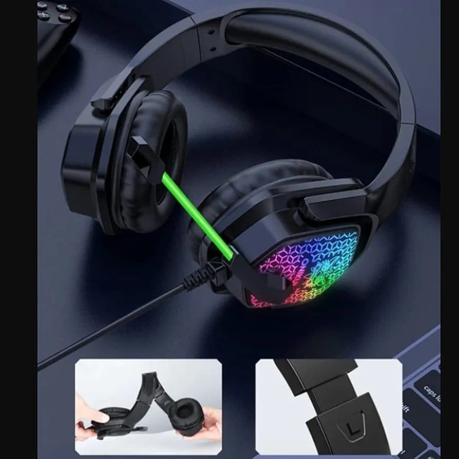 Casque Gaming ONIKUMA X3 RGB avec Micro Anti-Bruit - Son Surround Stéréo 50mm - Compatible PC PS4 Xbox Switch Mobile - Livraison Maroc – Image 2