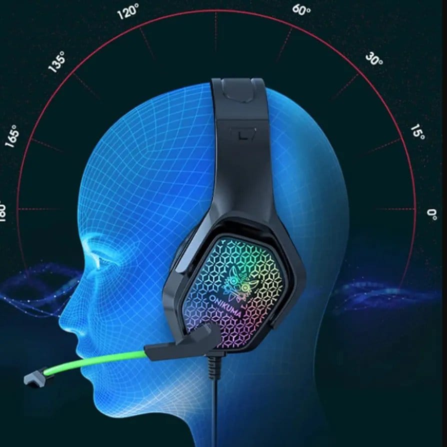 Casque Gaming ONIKUMA X3 RGB avec Micro Anti-Bruit - Son Surround Stéréo 50mm - Compatible PC PS4 Xbox Switch Mobile - Livraison Maroc – Image 4