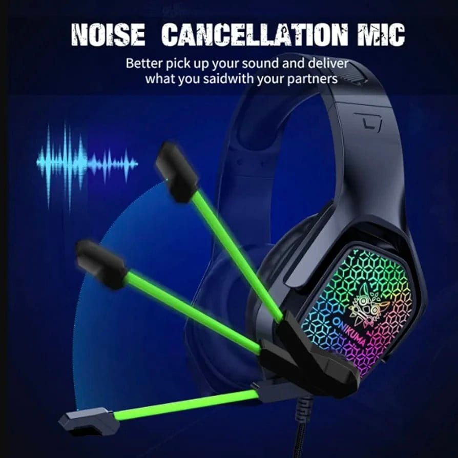 Casque Gaming ONIKUMA X3 RGB avec Micro Anti-Bruit - Son Surround Stéréo 50mm - Compatible PC PS4 Xbox Switch Mobile - Livraison Maroc – Image 5