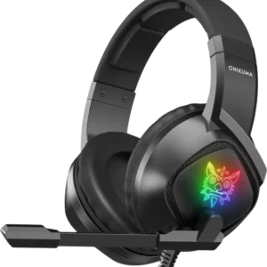 ONIKUMA K19 Casque Gaming RGB LED Filaire Micro Anti-bruit | Prix Maroc
