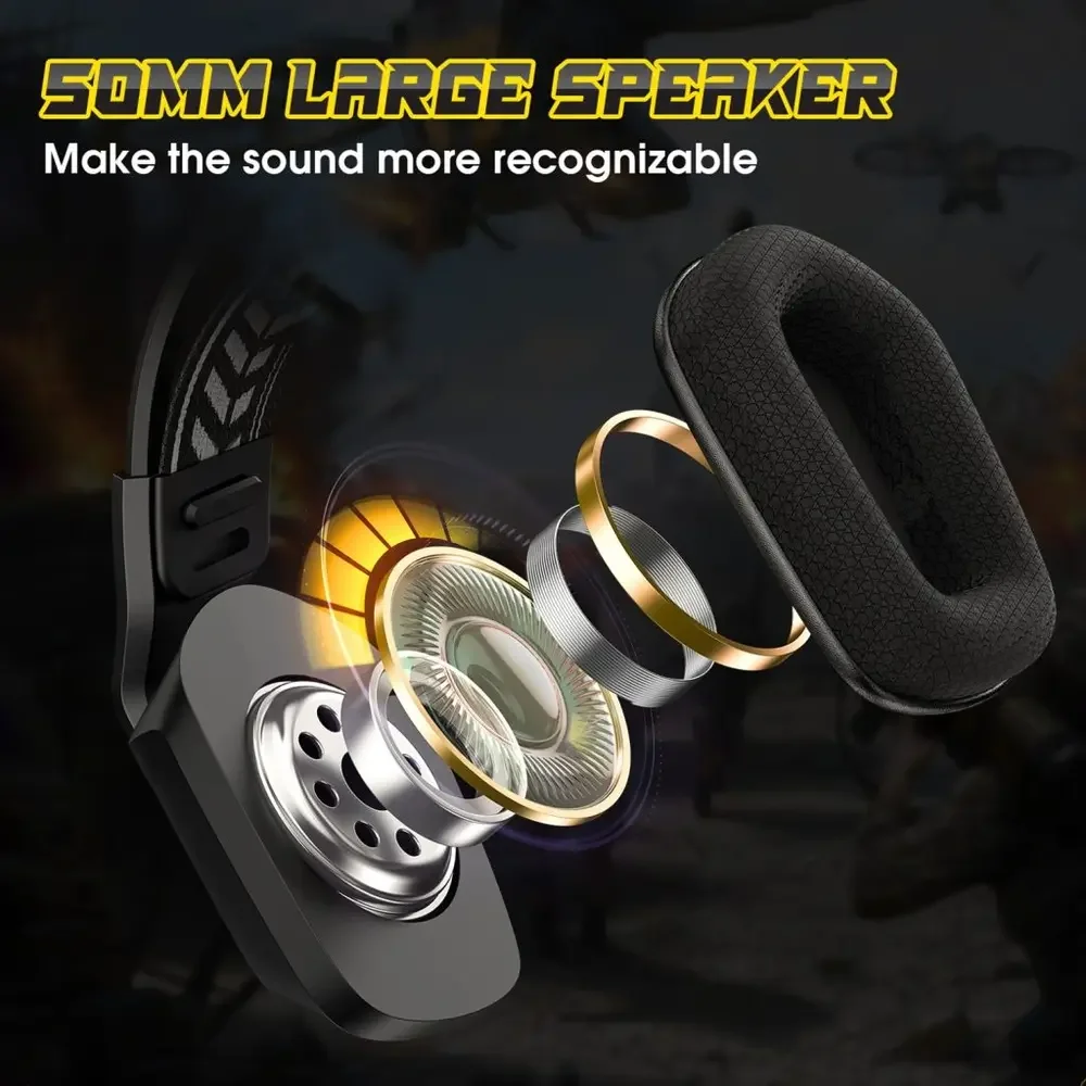 ONIKUMA X13 Casque Gaming RGB Filaire 50mm Jack 3.5mm | Prix Maroc – Image 3