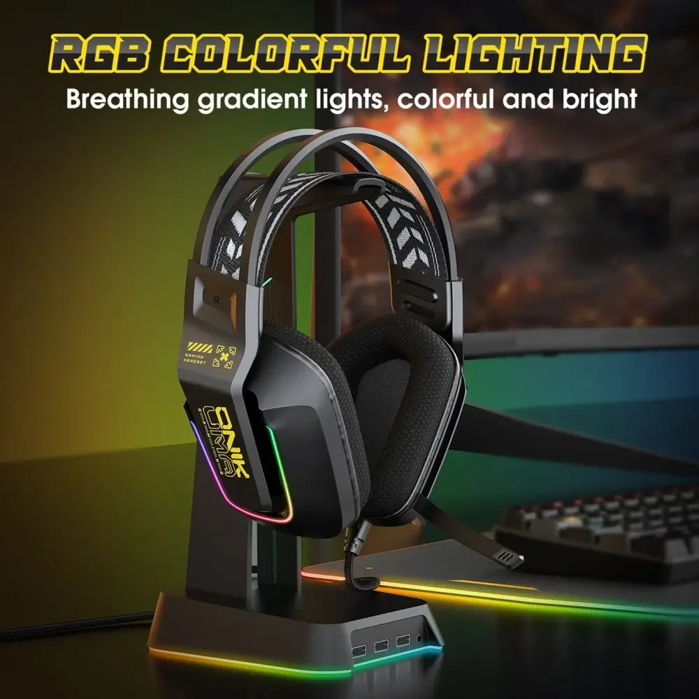 ONIKUMA X13 Casque Gaming RGB Filaire 50mm Jack 3.5mm | Prix Maroc – Image 5