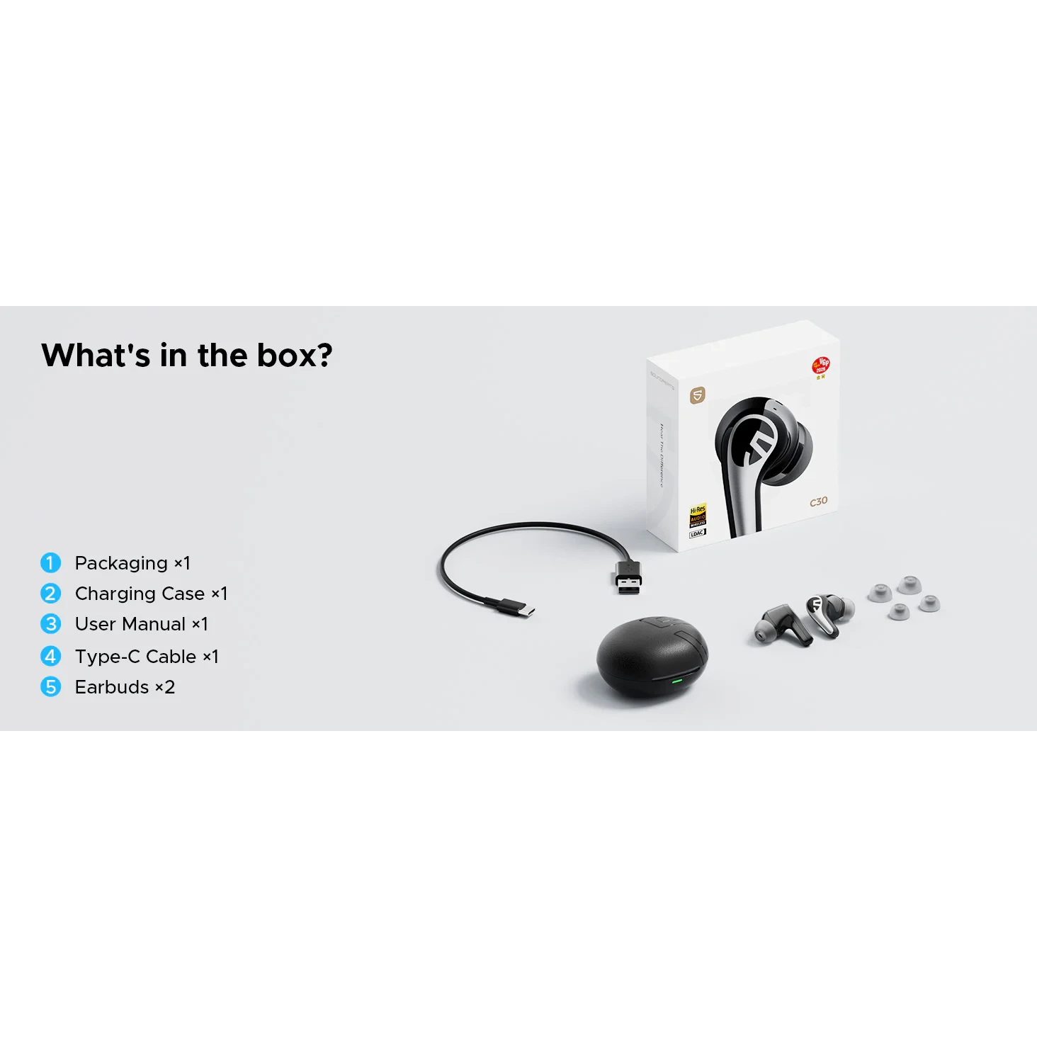 SoundPEATS C30 Écouteurs ANC 52dB Hi-Res LDAC 52h | Prix Maroc – Image 8