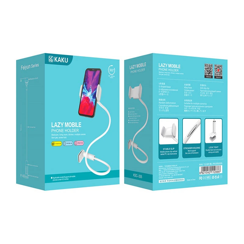 KAKUSIGA Lazy Bracket à table bureau ou lit Flexible Support smartphone – Image 9
