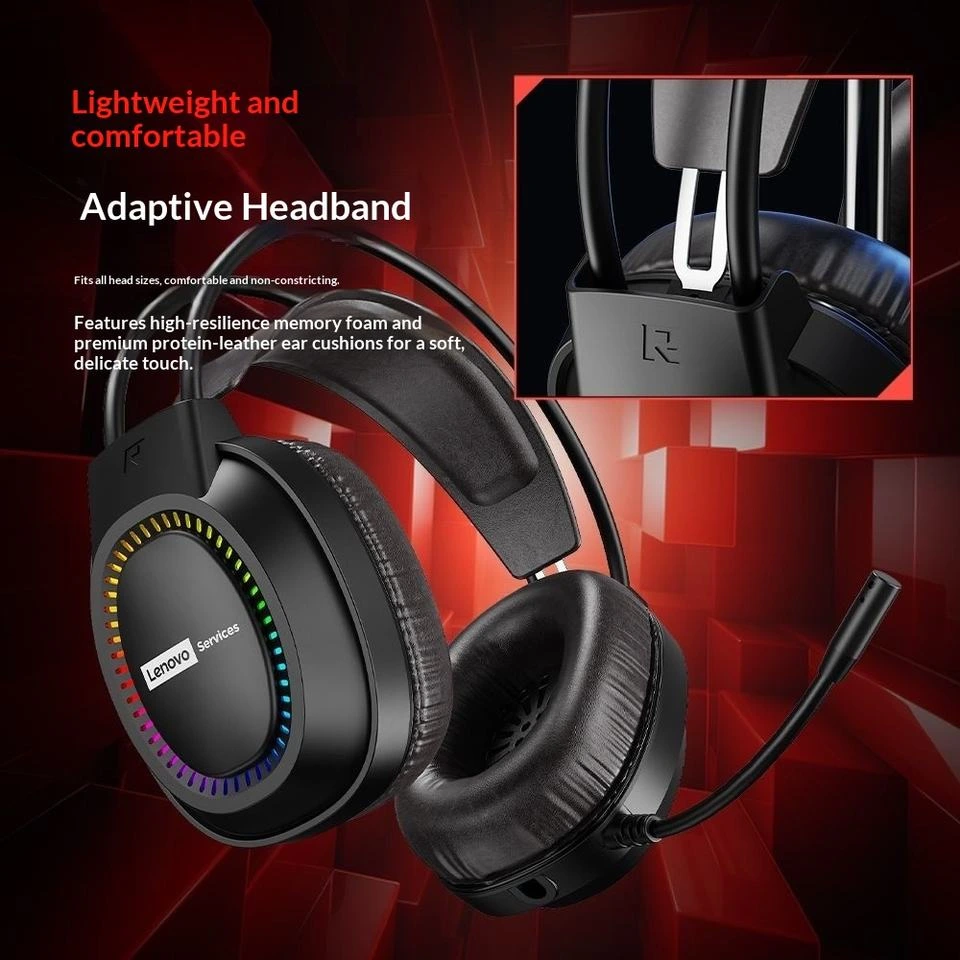 Lenovo E03 Casque Gaming Filaire USB Son Surround 7.1 RGB – Image 5