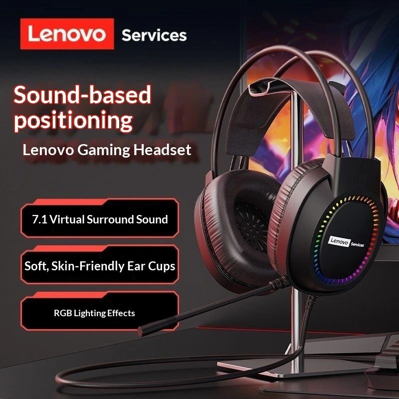 Lenovo E03 Casque Gaming Filaire USB Son Surround 7.1 RGB – Image 4